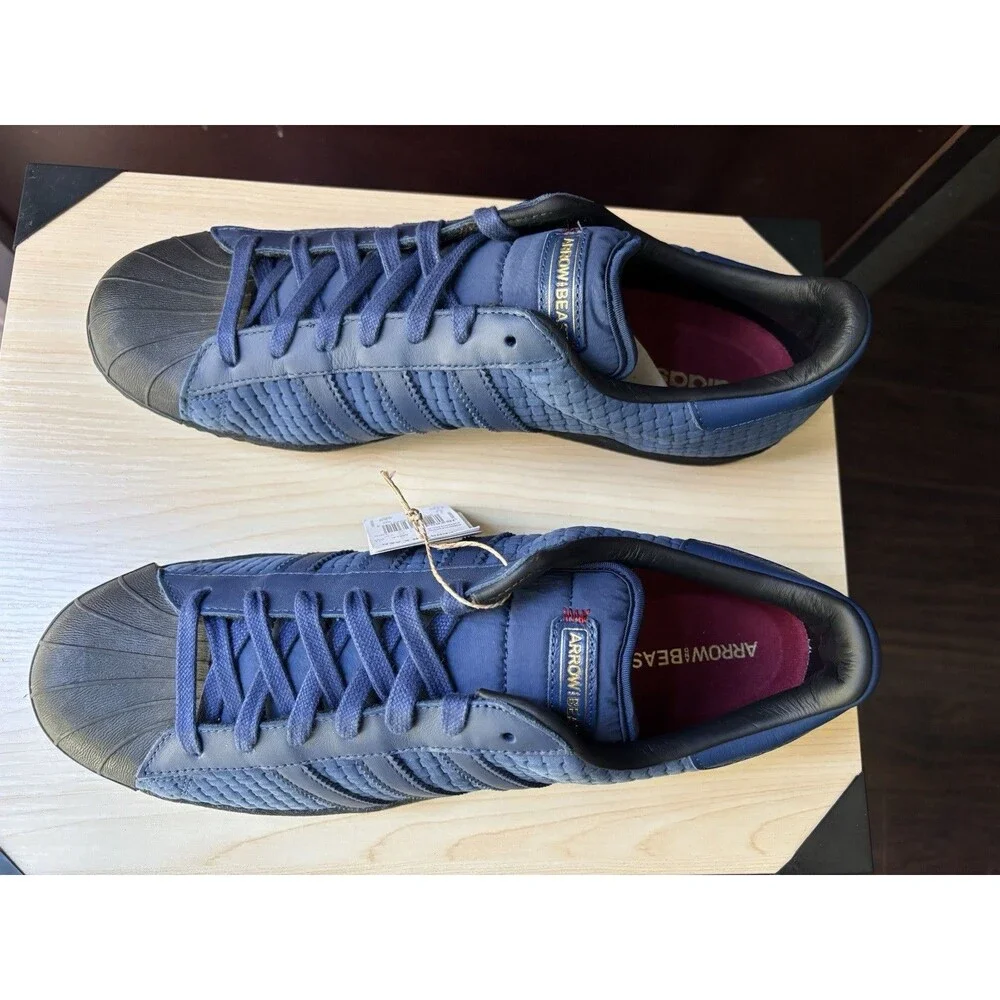 New Adidas Arrow & Beast x Superstar ADV Paris Size 11.5
